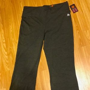 RBXACTIVE Dark Grey Exercise Pants- Wide leg